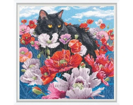 Siuvinėjimo kryželiu rinkinys, 30x30 cm.