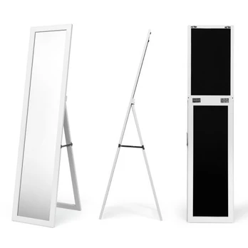 Bonideco Select Pastatomas veidrodis 37x50x155cm., baltos spalvos