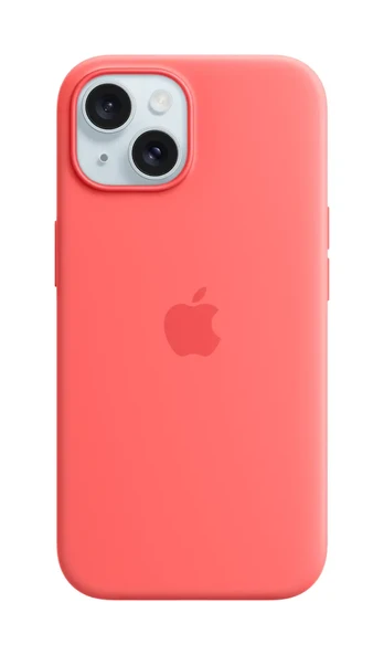 Dėkliukas Apple PC Case Silicone Case with MagSafe Case with MagSafe Apple iPhone 15 Silicone Guava