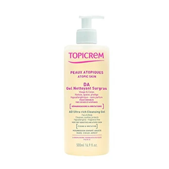 Topicrem DA prausiamoji želė atopinei odai, 500 ml