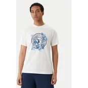Versace Jeans Couture Marškinėliai 80GAHE01 CJ00E Balta Regular Fit