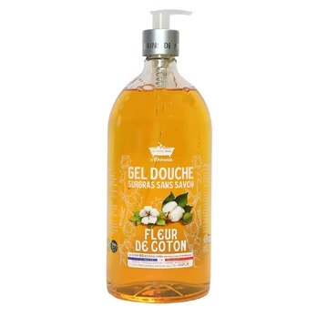 Les Petites Bains de Provence Fleur de Coton Shower Gel For Sensitive Skin, 1000 ml