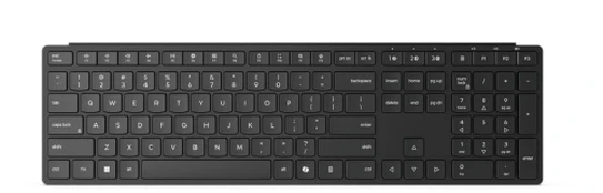 Lenovo Multi-Mode Pro Keyboard 6000 | Keyboard | Wireless | Nordic | Bluetooth | Wireless connection | Eclipse Black | 4Y41S04703