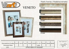 Rėmelis 10x15 plast VENETO VF3485 White | 26 mm kaina