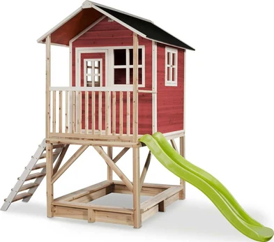 EXIT Loft 500 wooden playhouse - red
