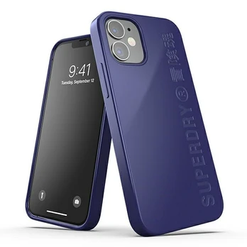 Dėklas SuperDry Snap iPhone 12 mini Compostable tamsiai mėlyna|navy 42626