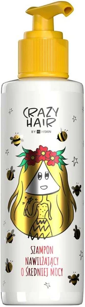 HISKIN Crazy Hair Moisturizing Medium Strength Šampūnas su medumi 300 ml