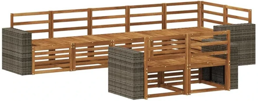 Lauko sofos komplektas 8 vnt. Poliesteris