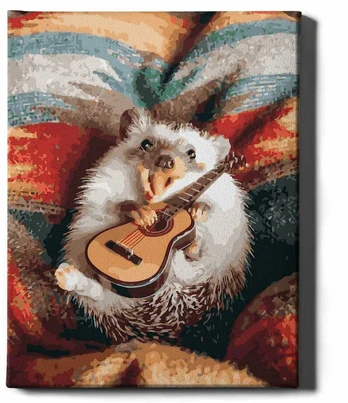 Ežiukas su gitara 40*50 cm