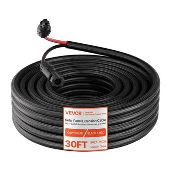 9,14 m saulės baterijos prailginimo kabelis 10 AWG