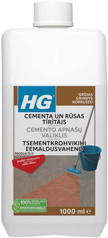 Cemento ir rūdžių valiklis plytelėms HG 1L