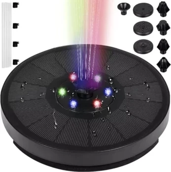 Led sodo fontanas su saulės baterija