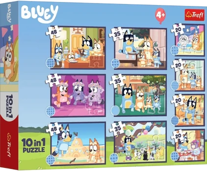 Trefl Dėlionė 10w1 Historia BLUey 96011