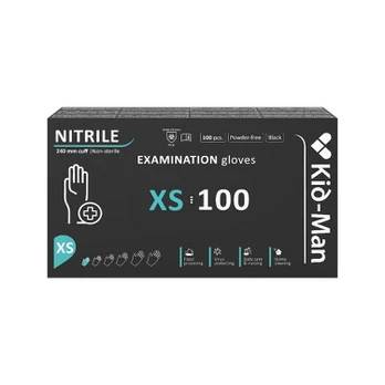 Nitrilinės pirštinės juodos N100 - M