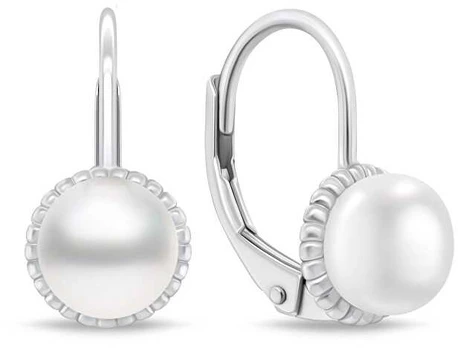 Brilio Silver Sidabrinis earrings with river pearls EA1140W