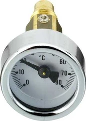 Danfoss termometer til A og B - G 3/4 x Rp 3/4