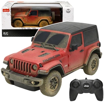 Nuotoliniu būdu valdomas JEEP Wrangler Rubicon-Muddy, raudonas