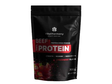 VitalHarmony Jautienos baltymai 700g - Braškių