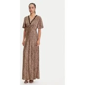 Guess Vakarinė suknelė W5YK01 WHEZ2 Smėlio Regular Fit