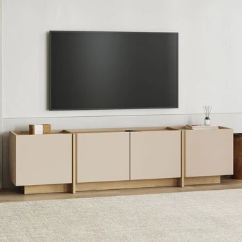Tv staliukas Lowen, smėlio spalvos