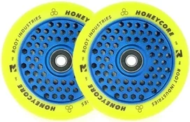Root Limited edition Honeycore 110mm Pro Scooter Wheels Yellow/Blue