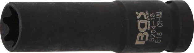 Galvutė smūginė E-Type, ilga | 12,5 mm (1/2") | E18 (5204-18) kaina