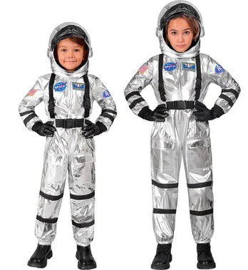„SIDABRINIS ASTRONAUTAS“ (kombinezonas, šalmas)
