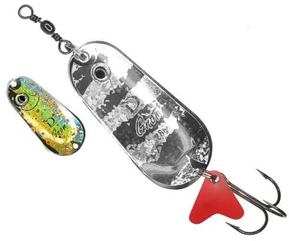 Blizgė Dragon GNOM sidabrinė / upėtakis 20-26g