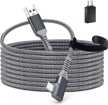 Laidas pajungimui prie PC USB 3.2 A - Type C, 5 m Meta Quest / Pico 4