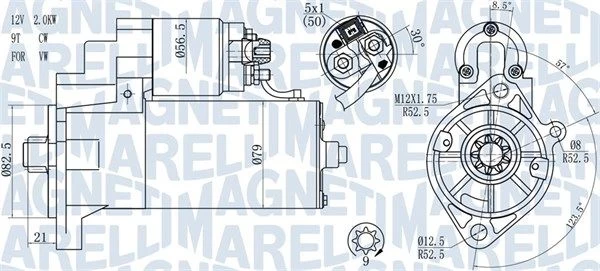 Starteris MAGNETI MARELLI 063721187010
