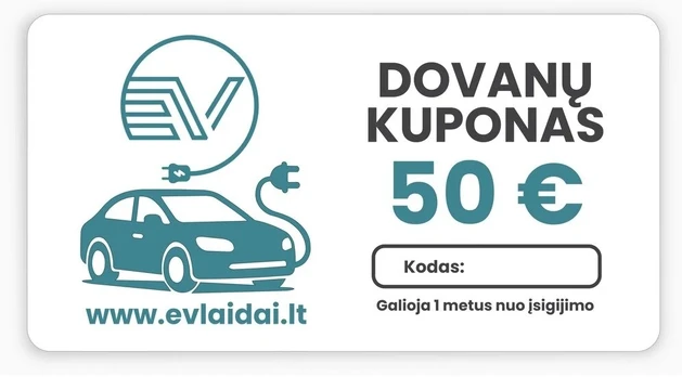 Dovanų kuponas 50 Eur