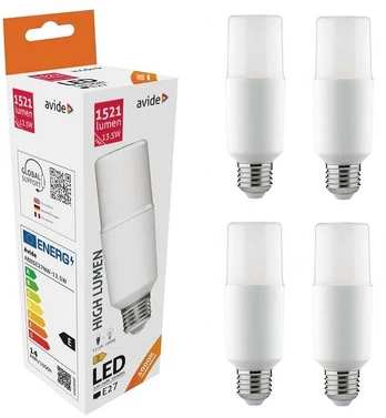 LED lemputė Avide 13.5W T45 E27 4000K 4vnt