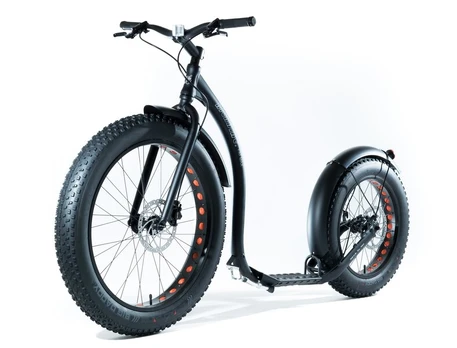 Paspirtukas Kickbike Fat Max, juodas
