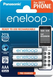 Panasonic Rechargeable Batteries ENELOOP BK-4MCCE/3DE AAA, 750 mAh, 3 pc(s) kaina
