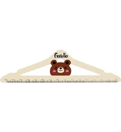 Medinė liniuotė 15cm MEŠKA-PAKABA kaina