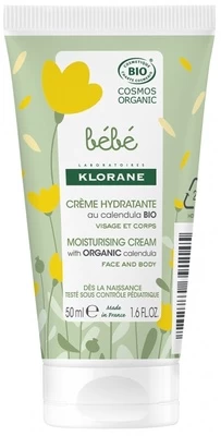 Kremas Klorane Bebe Bio Moisturizing, 50 ml