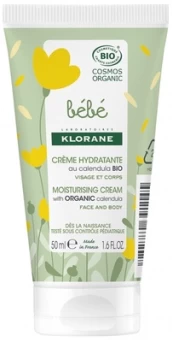 Kremas Klorane Bebe Bio Moisturizing, 50 ml kaina