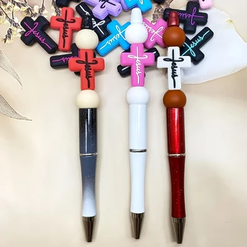 Silikono karoliukai, rinkinys, Random Mix 5pcs