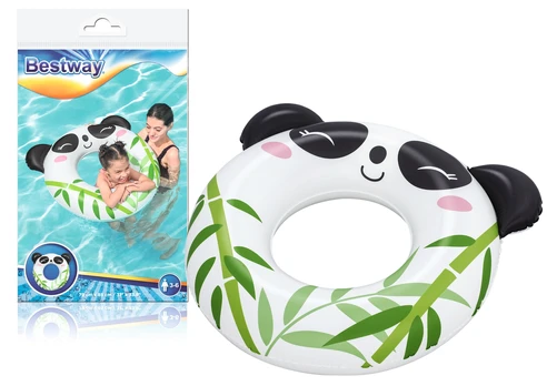 Pripučiamas plaukimo ratas „Panda“ 76 cm