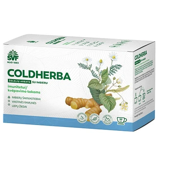 Coldherba žolelių arbata imunitetui su imbieru 2g N20 ŠVF/AC