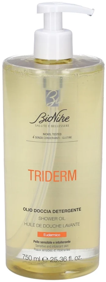 BioNike, Triderm Eudermic, Cleansing & Hydrating, Shower Oil, For Sensitive Skin, 750 ml