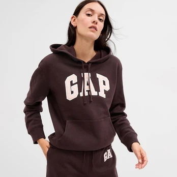 GAP Logo Pullover Hoodie Turkish Coffee - Dydis S (463506-35 Džemperiai)