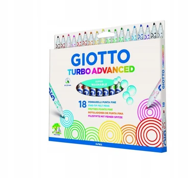 Giotto Turbo Advanced Flomasteriai, 18 spalvų
