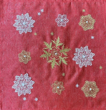 Servetėlė kvadratinė OS-308-C, raudona sp., 40 x 40 cm