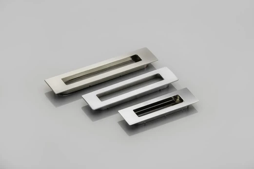 Zamak handle E6 C=160mm aliuminio