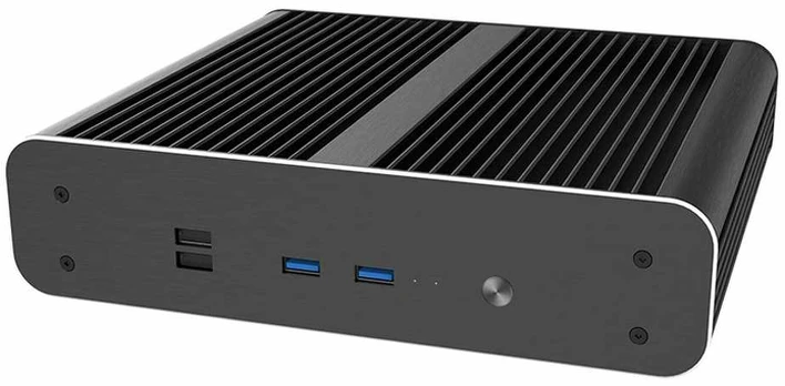 Akasa Euler CTX PC case, Fanless Mini-Case, Thin-Mini-ITX - juodas