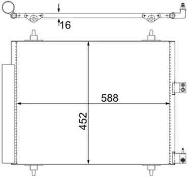 MAHLE AC 515 000S Kondensatorius, oro kondicionierius