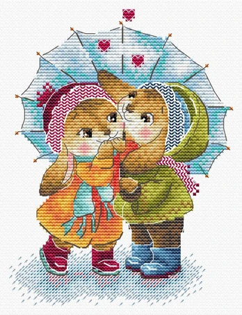 Cross stitch kit "Under the umbrella" SM-778