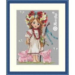 Shepherd Girl SK43 siuvinėjimo rinkinys iš Merejka