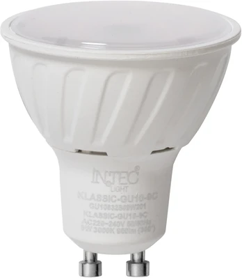 9W LED lemputė, balta, GU10, 2700K